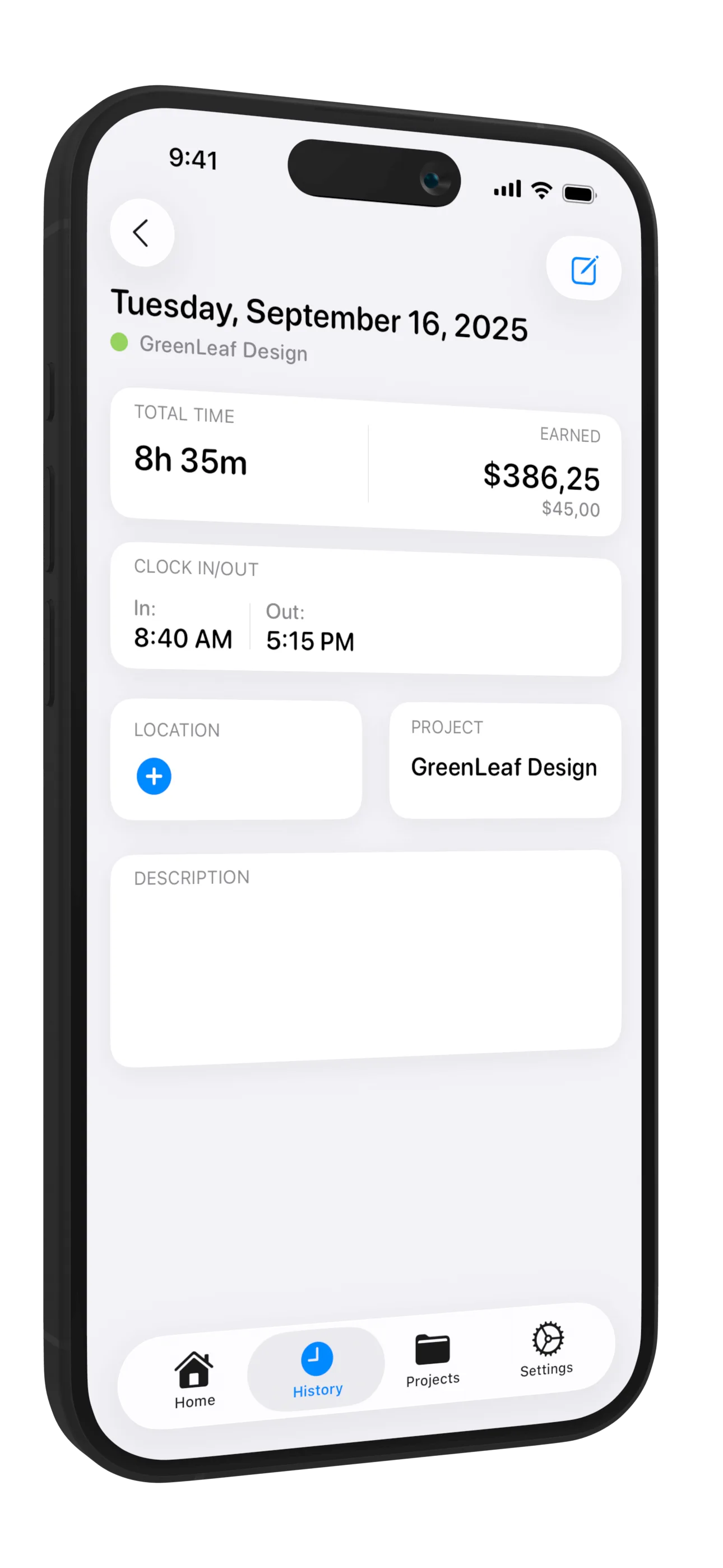 Work Counter features overview with checklist of capabilities